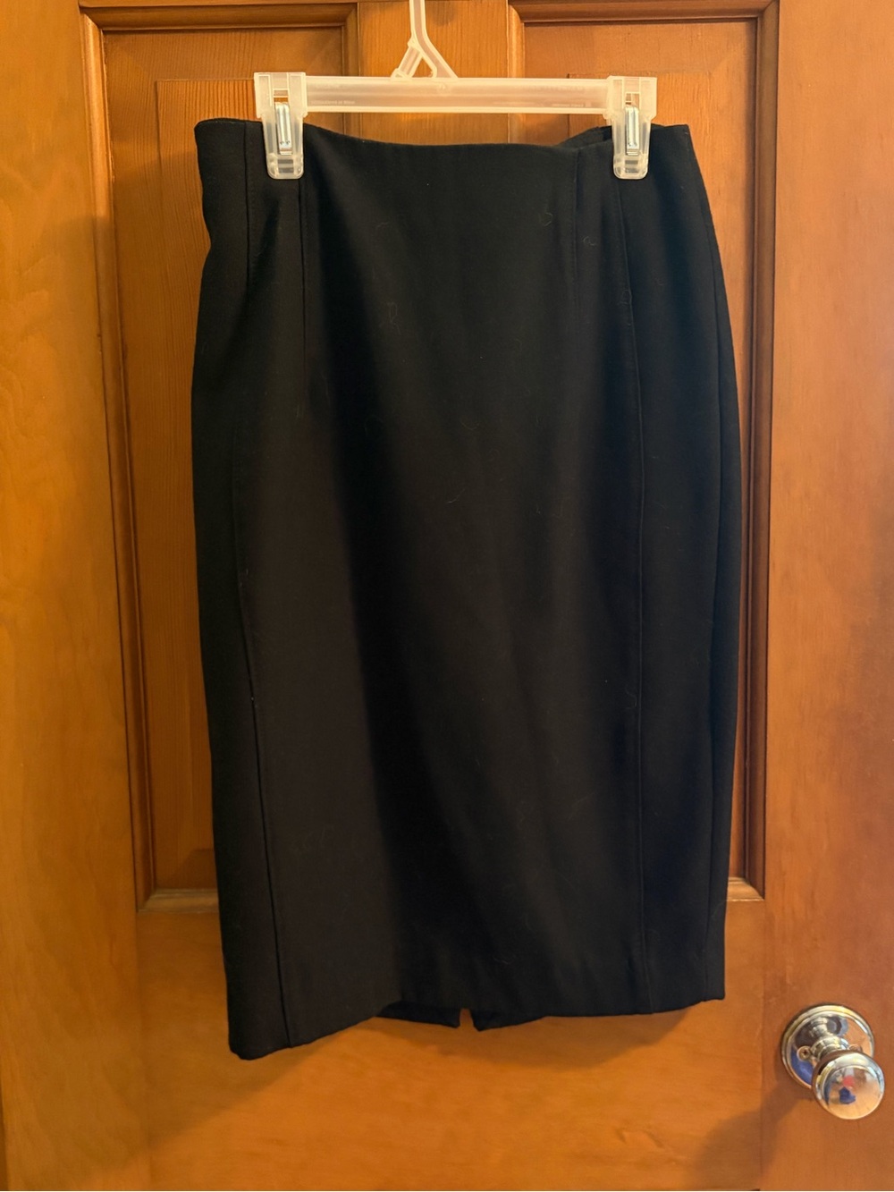 Zara Black Pencil Skirt with Back Vent